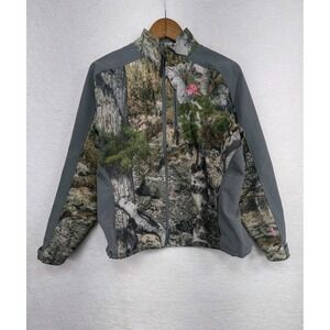 Mossy Oak Women's Camo Softshell Jacket Camouflage‎ Pink Logo L (12-14)